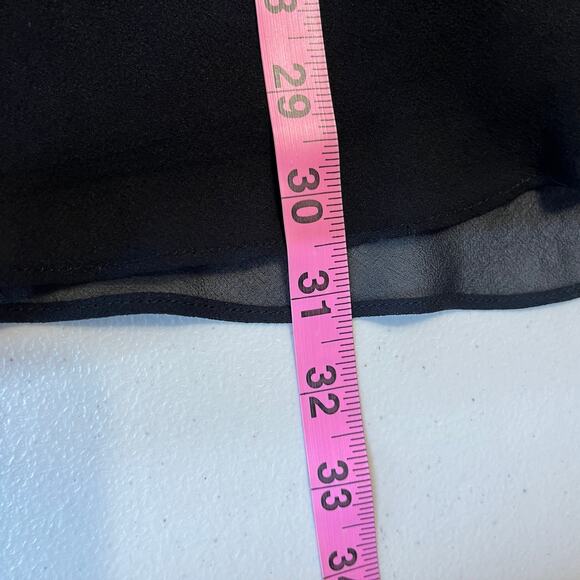 Nine West Black Silk Sleeveless Beaded Strappy Chiffon Cocktail Party Dress 10 - Picture 10 of 10